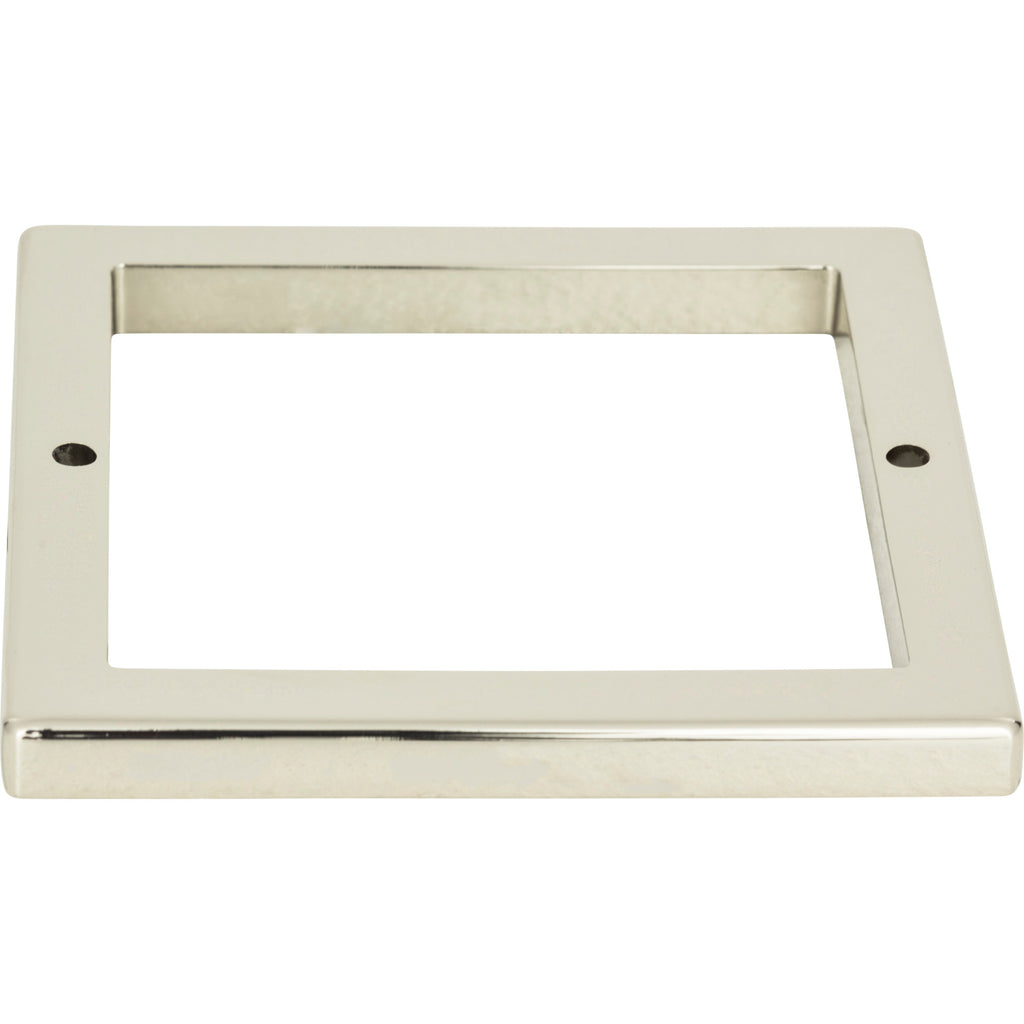 Tableau Square Base Pull Backplate by Atlas 3" / Polished Nickel