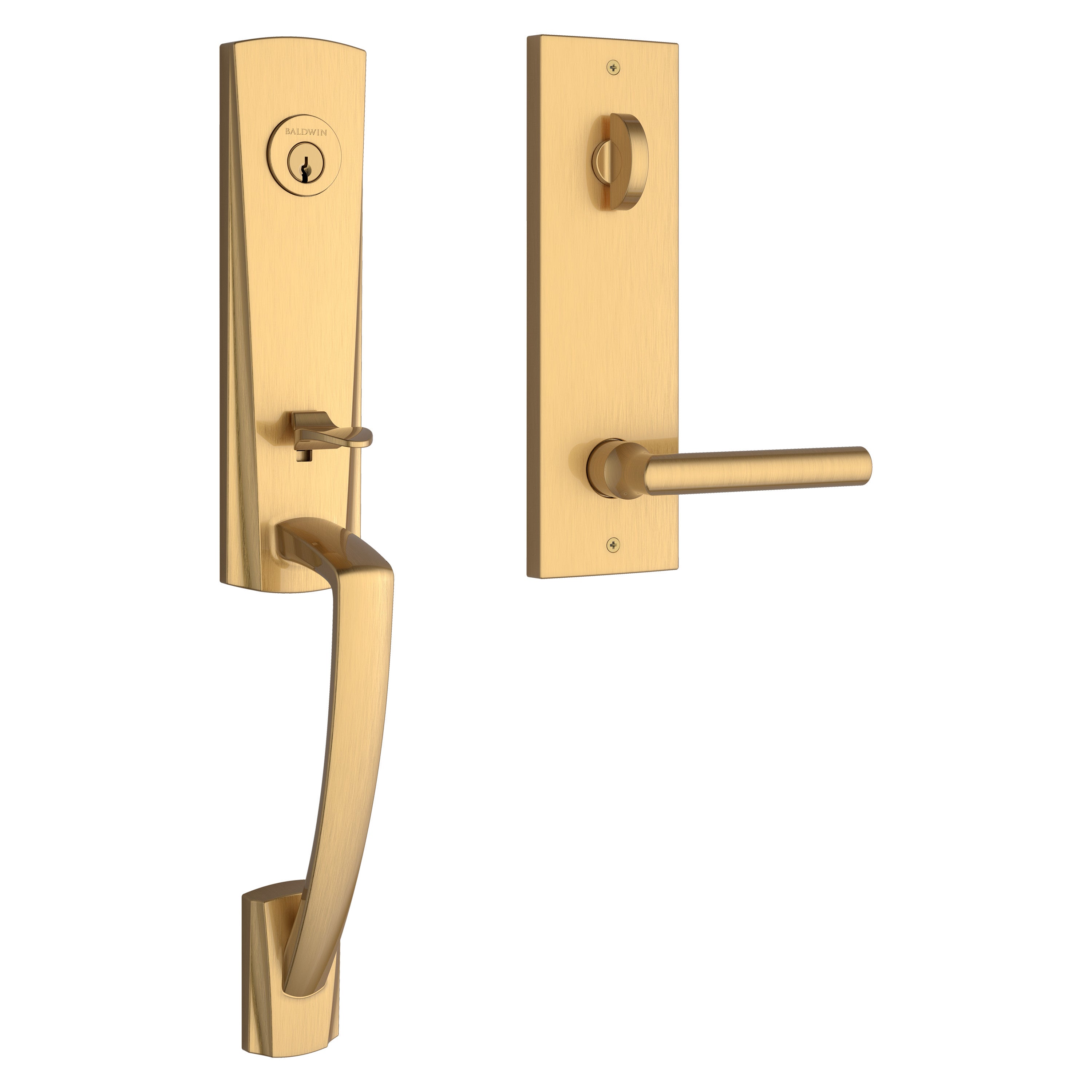 Baldwin Reserve Miami Handleset With Tube Lever