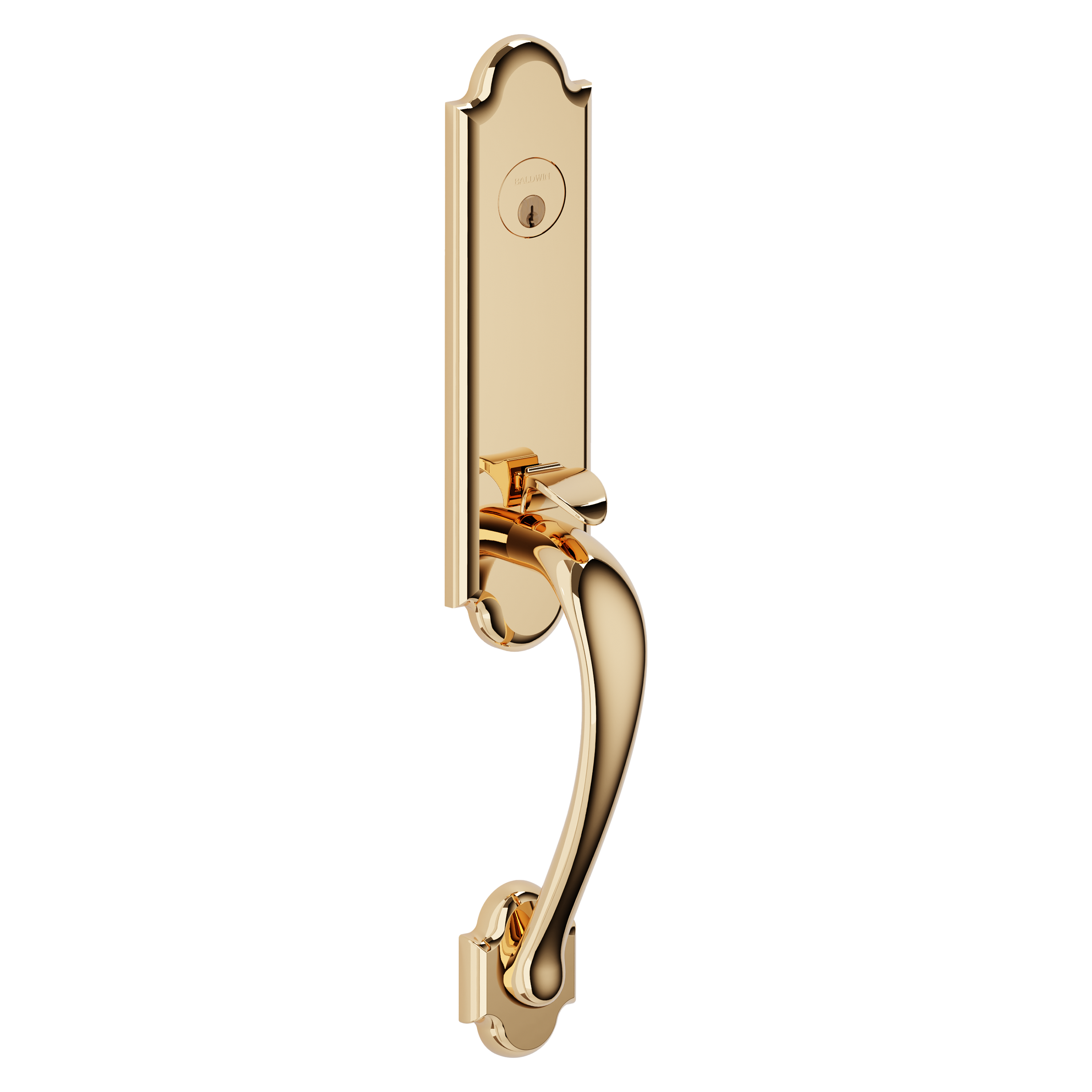 Baldwin Boulder Single Cylinder Handleset with 5452V Beavertail Lever