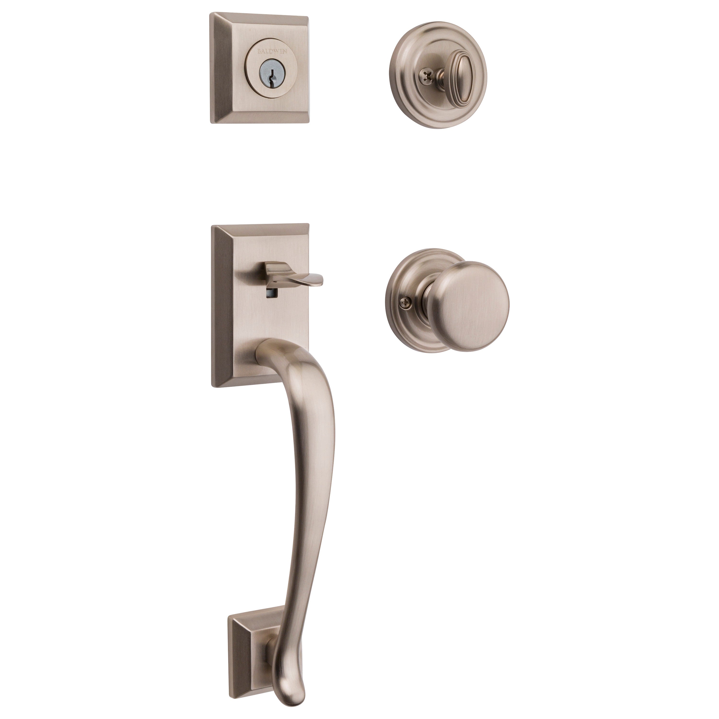 Baldwin Reserve Napa Single Cylinder Handleset With Round Knob