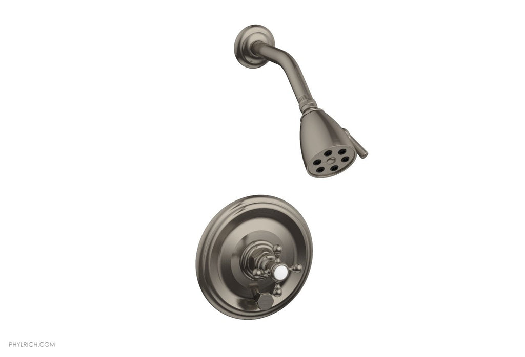 5" - Pewter - HEX TRADITIONAL Pressure Balance Shower and Diverter Set (Less Spout) 4-151 by Phylrich - New York Hardware