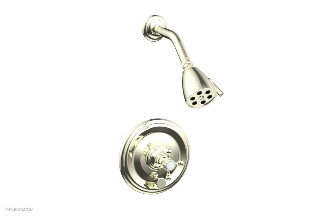 5" - Burnished Nickel - HEX TRADITIONAL Pressure Balance Shower and Diverter Set (Less Spout) 4-151 by Phylrich - New York Hardware