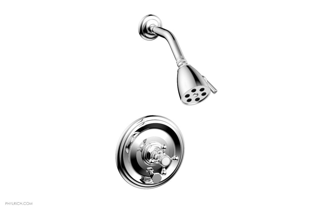 5" - Polished Chrome - HEX TRADITIONAL Pressure Balance Shower and Diverter Set (Less Spout) 4-151 by Phylrich - New York Hardware