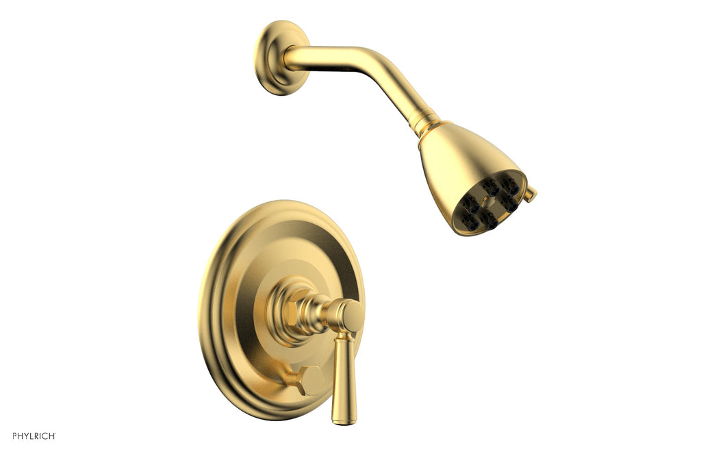 5" - Burnished Gold - HEX TRADITIONAL Pressure Balance Shower and Diverter Set (Less Spout) 4-152 by Phylrich - New York Hardware