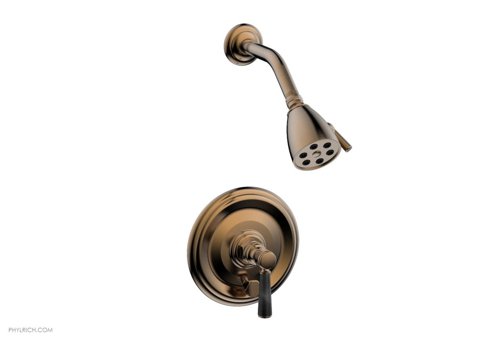 5" - Old English Brass - HEX TRADITIONAL Pressure Balance Shower and Diverter Set (Less Spout) 4-160 by Phylrich - New York Hardware