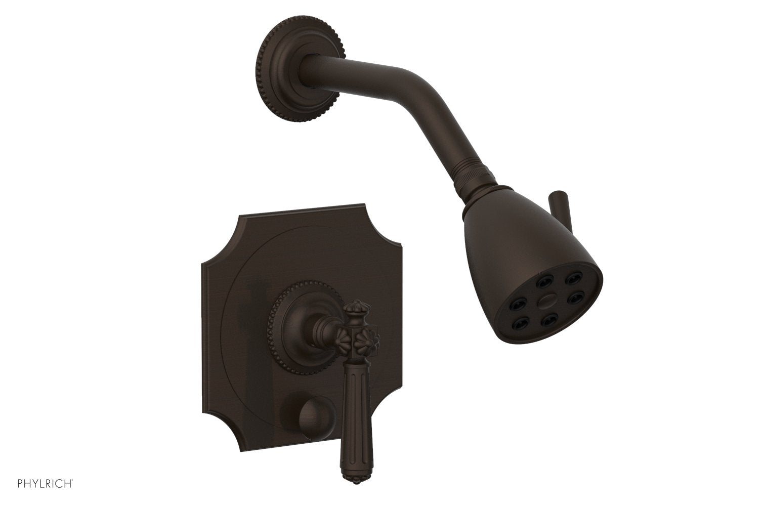 5" - Antique Bronze - MARVELLE Pressure Balance Shower and Diverter Set (Less Spout), Lever Handle 4-478 by Phylrich - New York Hardware