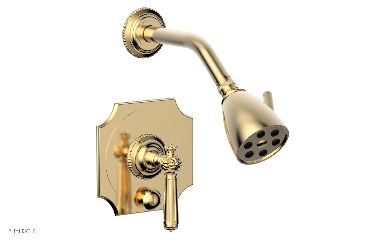 5" - Polished Nickel - MARVELLE Pressure Balance Shower and Diverter Set (Less Spout), Lever Handle 4-478 by Phylrich - New York Hardware