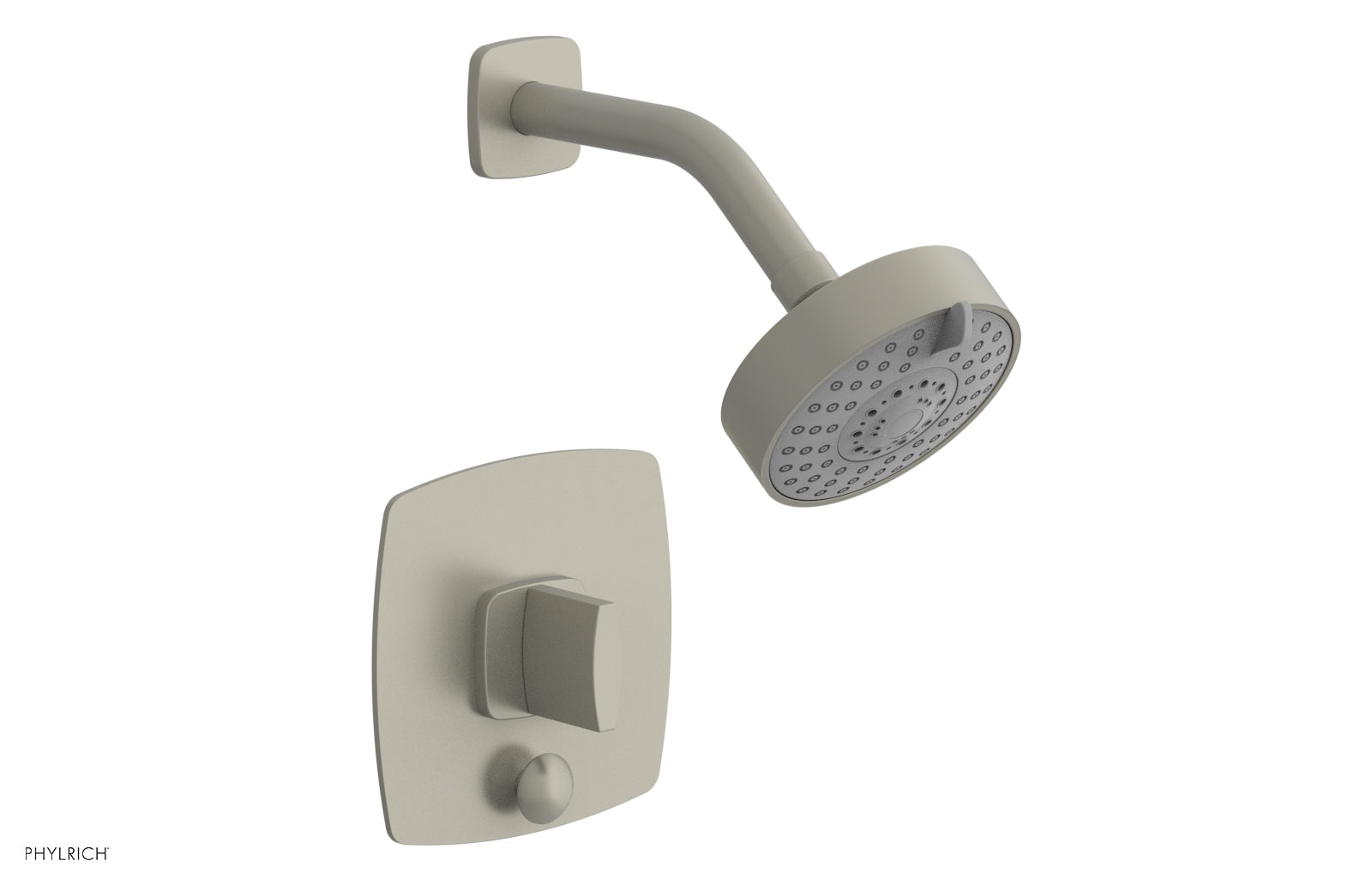 Phylrich RADI Pressure Balance Shower and Diverter Set (Less Spout), Blade Handle 4-557