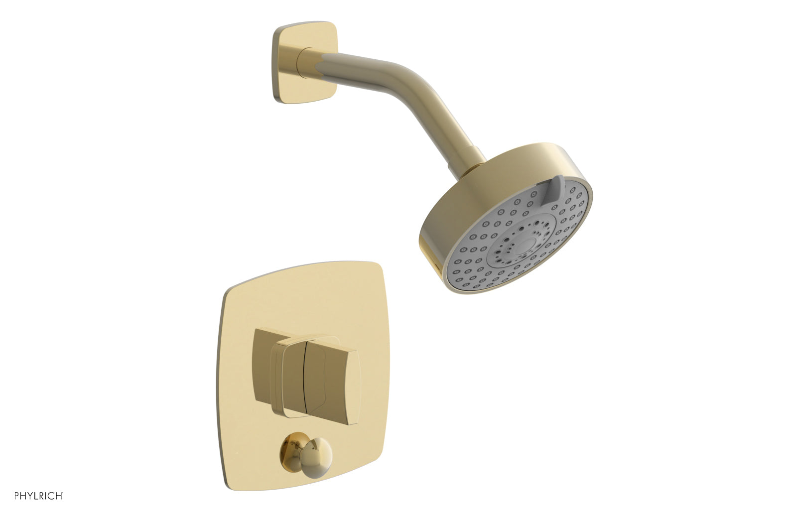 Phylrich RADI Pressure Balance Shower and Diverter Set (Less Spout), Blade Handle 4-557