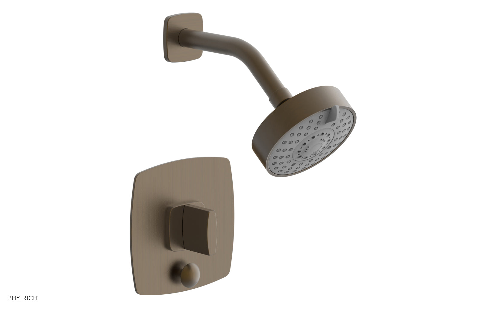 Phylrich RADI Pressure Balance Shower and Diverter Set (Less Spout), Blade Handle 4-557