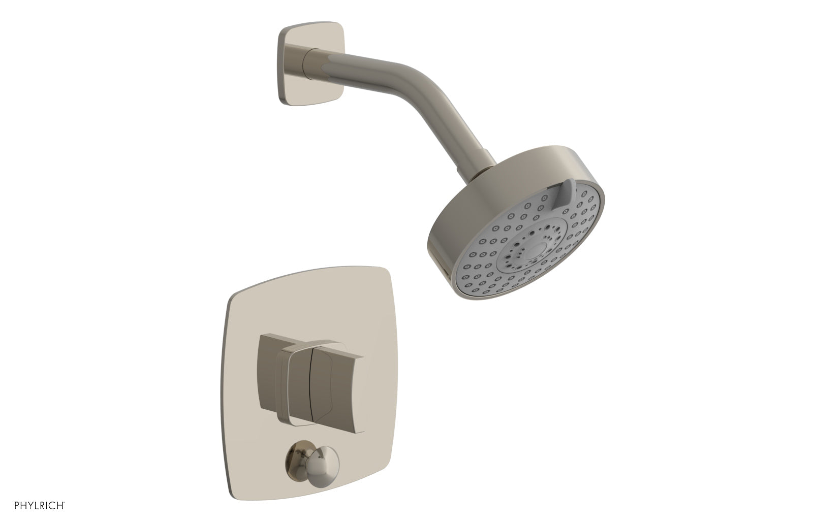 Phylrich RADI Pressure Balance Shower and Diverter Set (Less Spout), Blade Handle 4-557