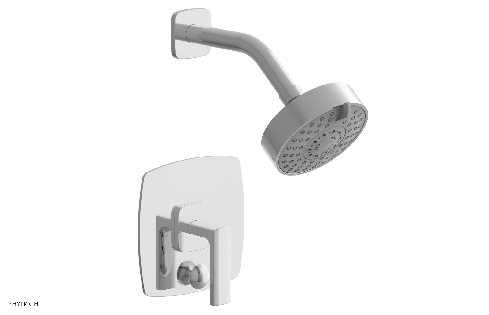 Phylrich RADI Pressure Balance Shower and Diverter Set (Less Spout), Lever Handle 4-558