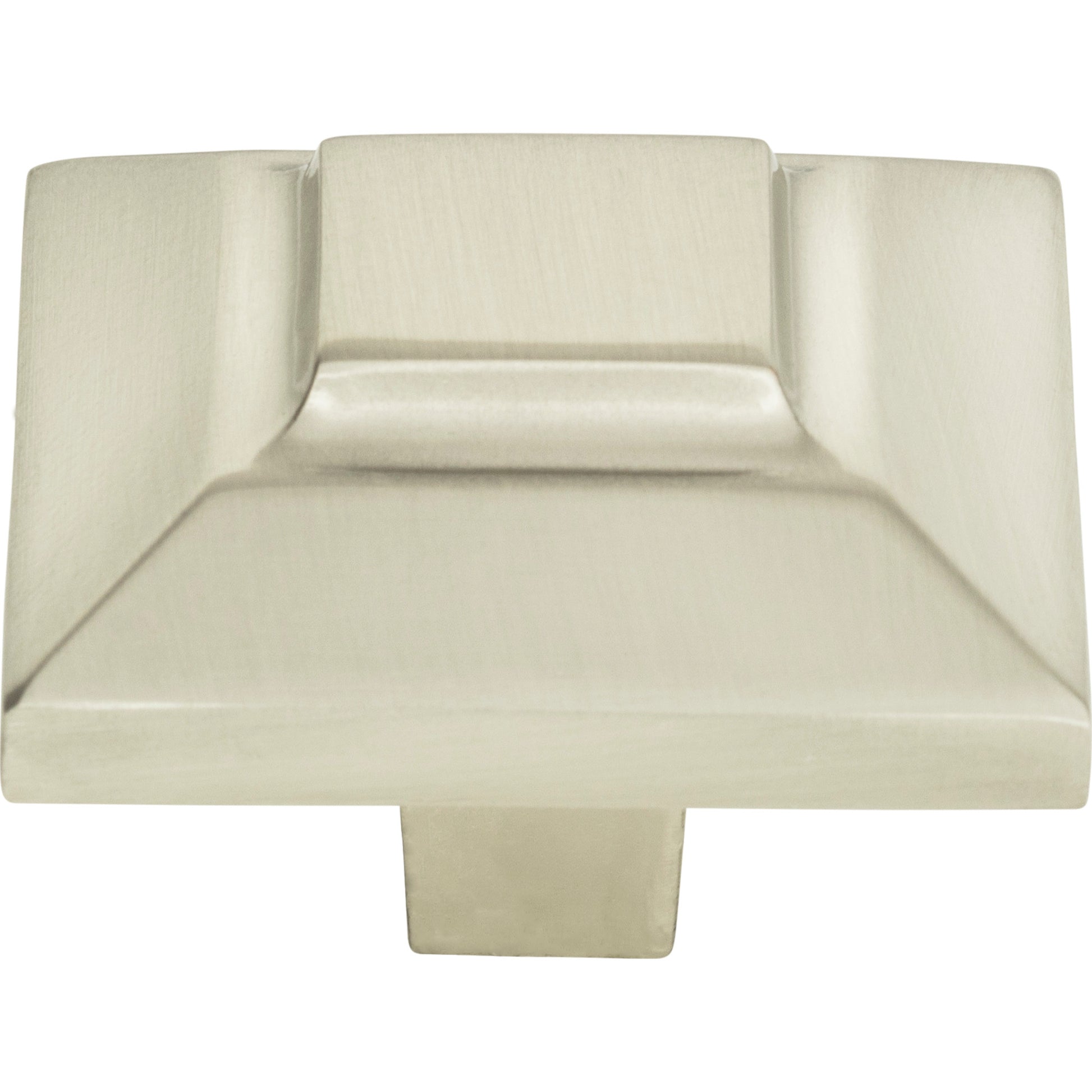 Trocadero Square Knob by Atlas 1-1/2" / Brushed Nickel