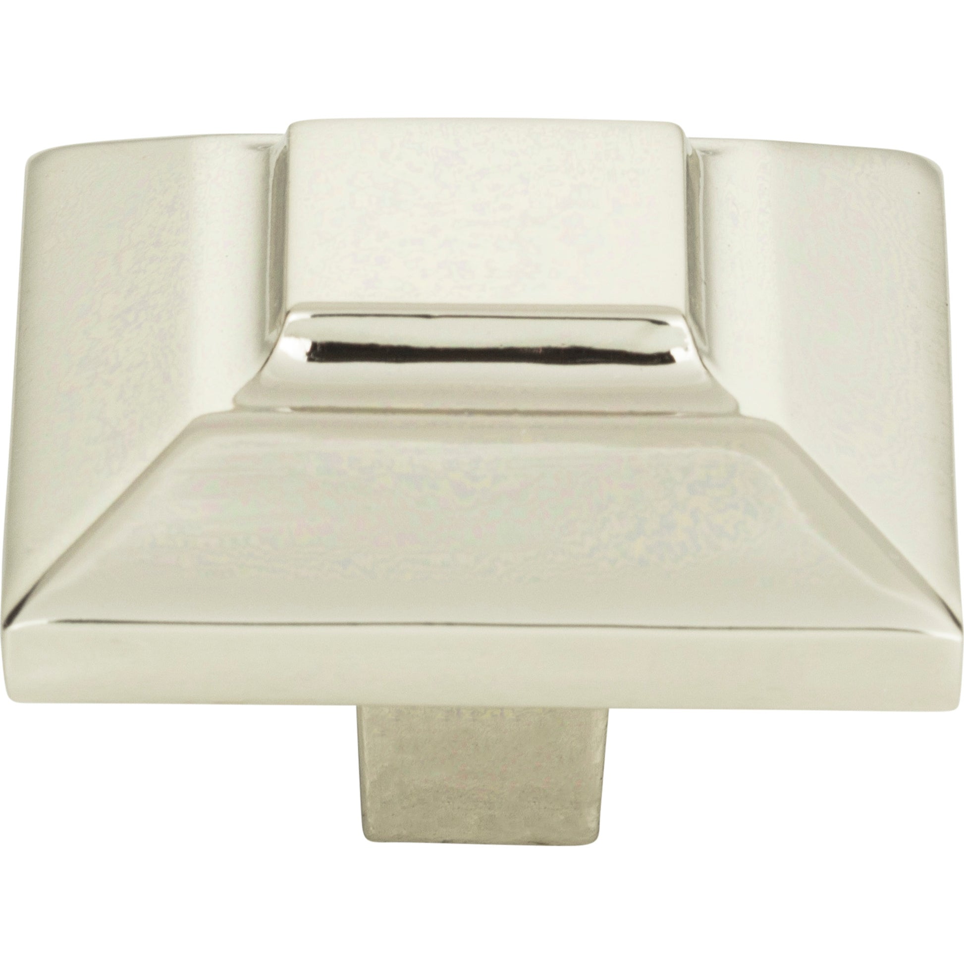 Trocadero Square Knob by Atlas 1-1/2" / Polished Nickel