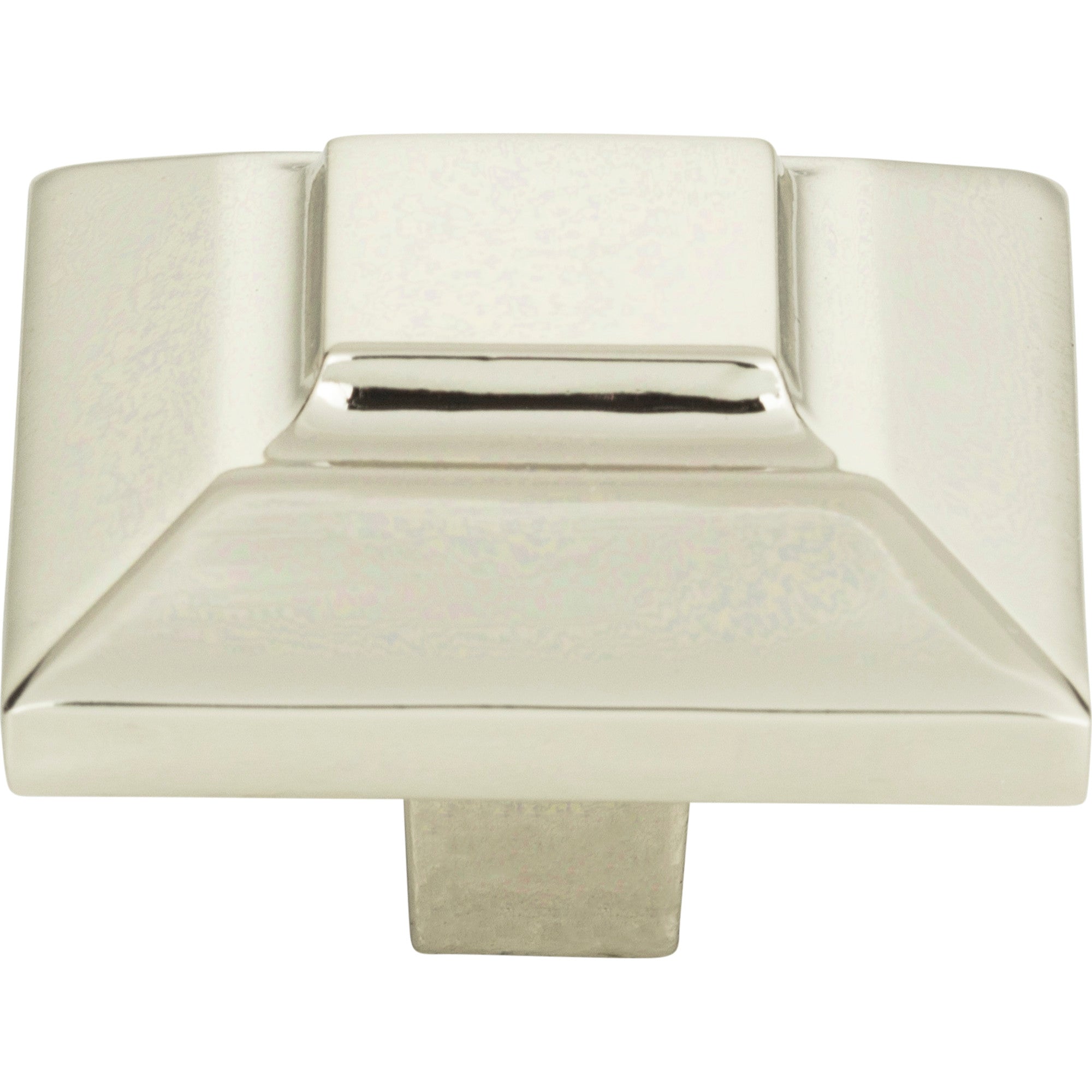 Trocadero Square Knob by Atlas 1-1/2" / Polished Nickel