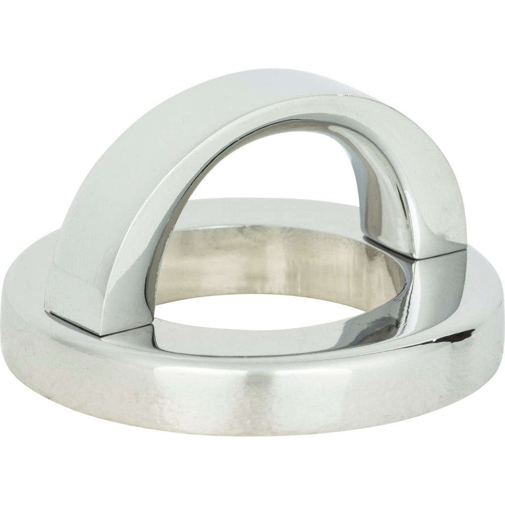 Tableau Curved Pull with Round Base by Atlas 1-7/16" / Polished Chrome
