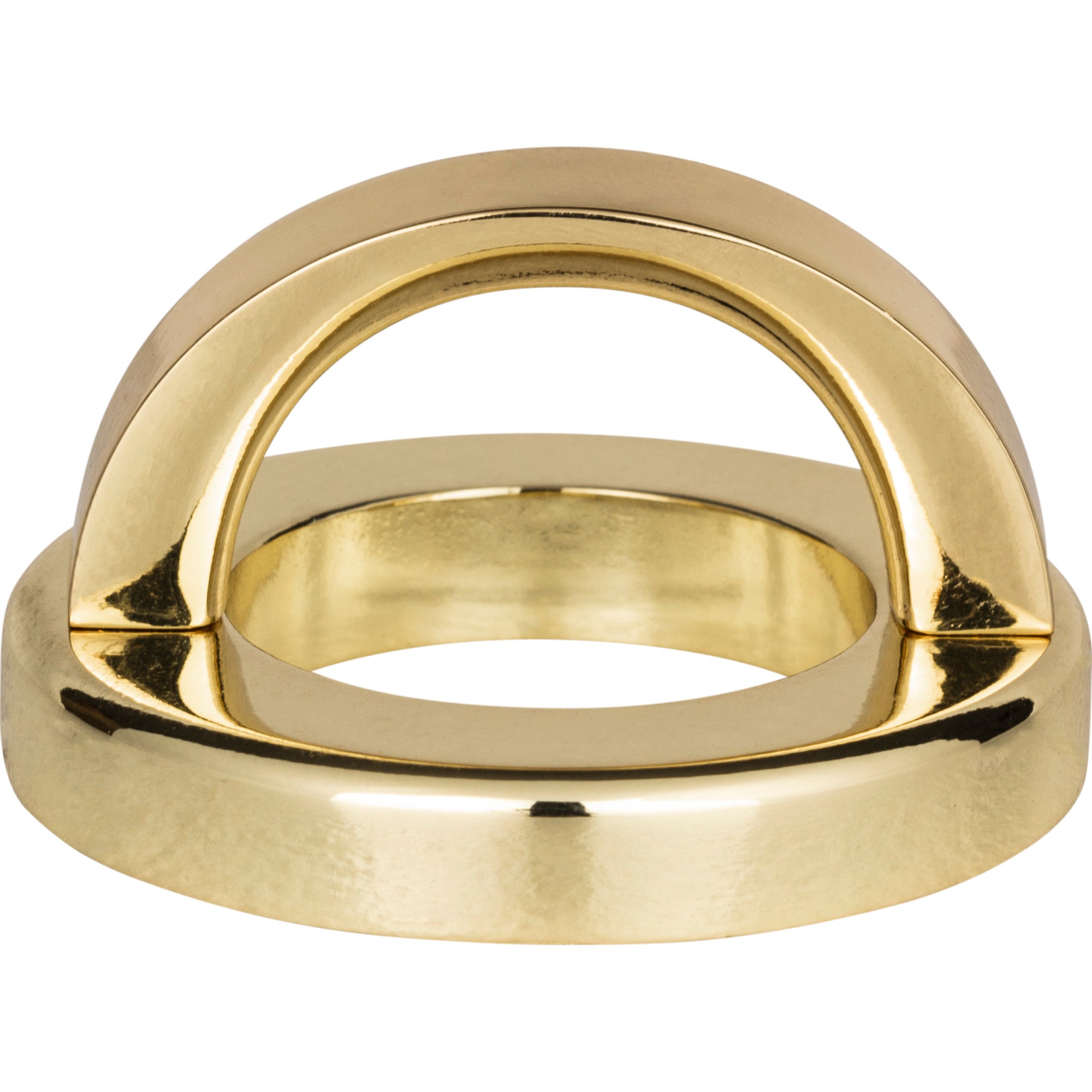 Tableau Curved Pull with Round Base by Atlas 1-7/16" / French Gold