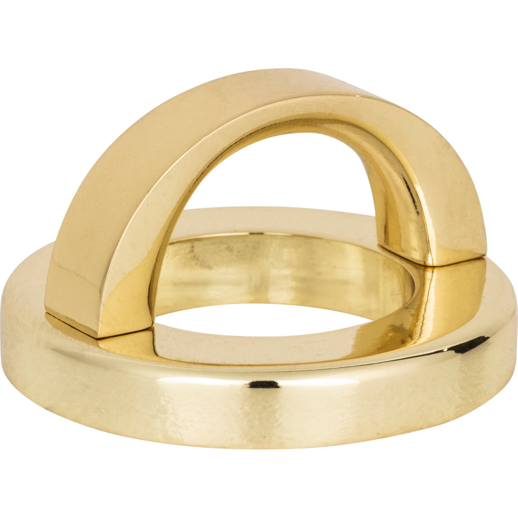 Tableau Curved Pull with Round Base by Atlas 1-7/16" / French Gold