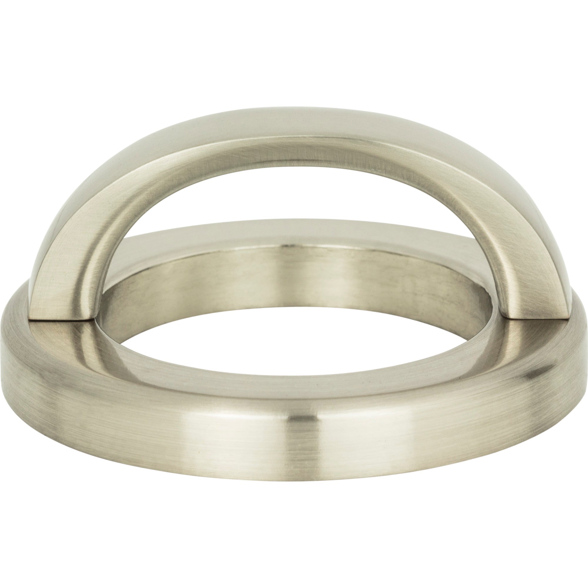Tableau Curved Pull with Round Base by Atlas 1-13/16" / Brushed Nickel