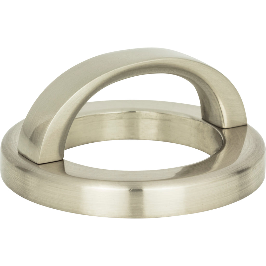 Tableau Curved Pull with Round Base by Atlas 1-13/16" / Brushed Nickel