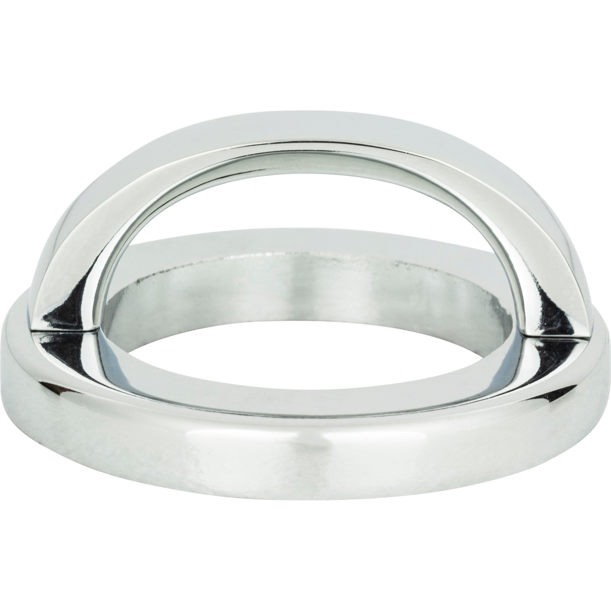 Tableau Curved Pull with Round Base by Atlas 1-13/16" / Polished Chrome