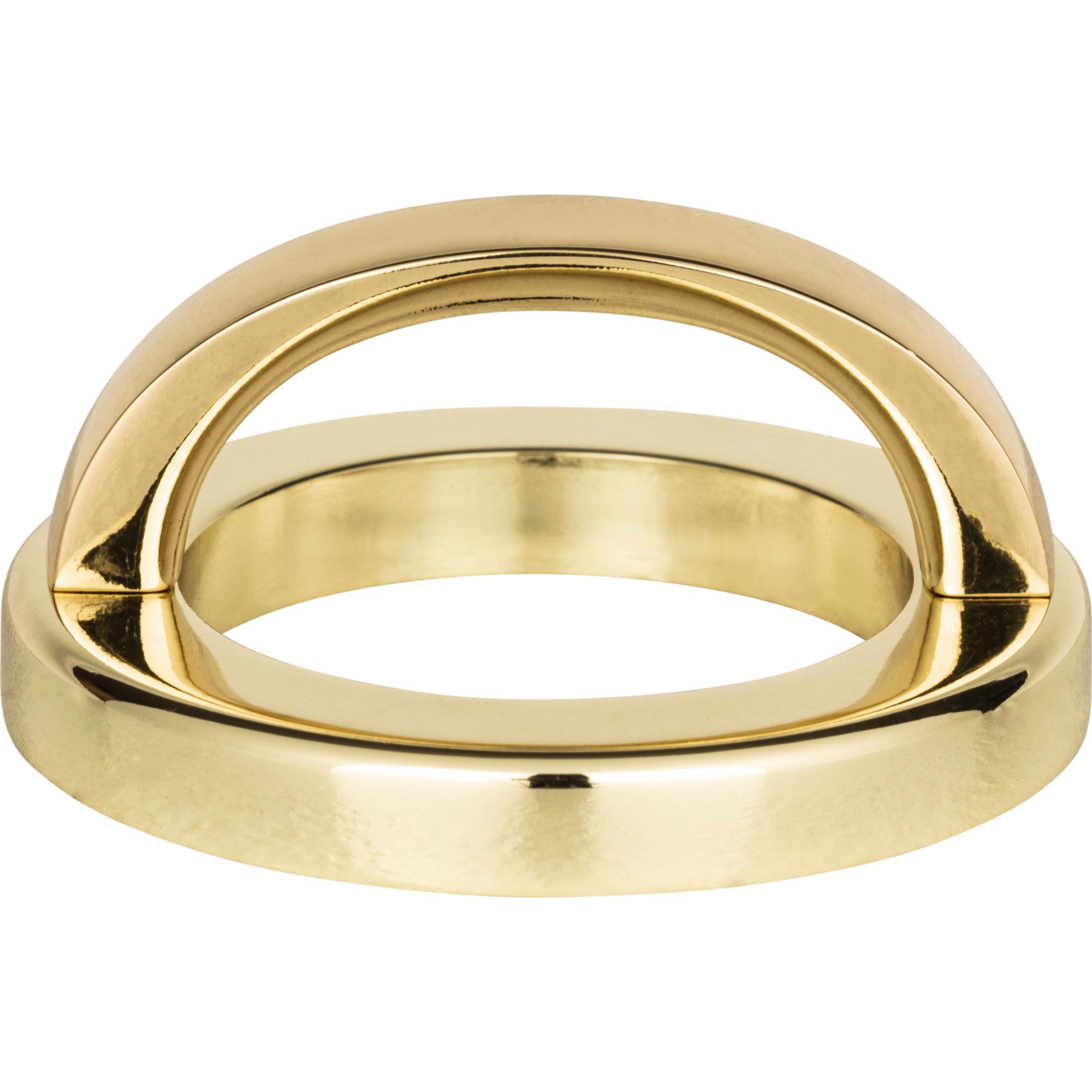 Tableau Curved Pull with Round Base by Atlas 1-13/16" / French Gold