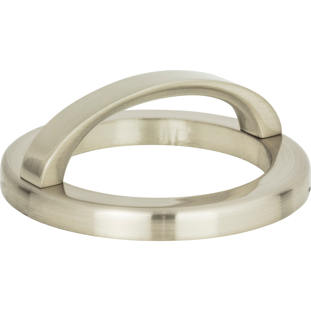 Tableau Curved Pull with Round Base by Atlas 2-1/2" / Brushed Nickel