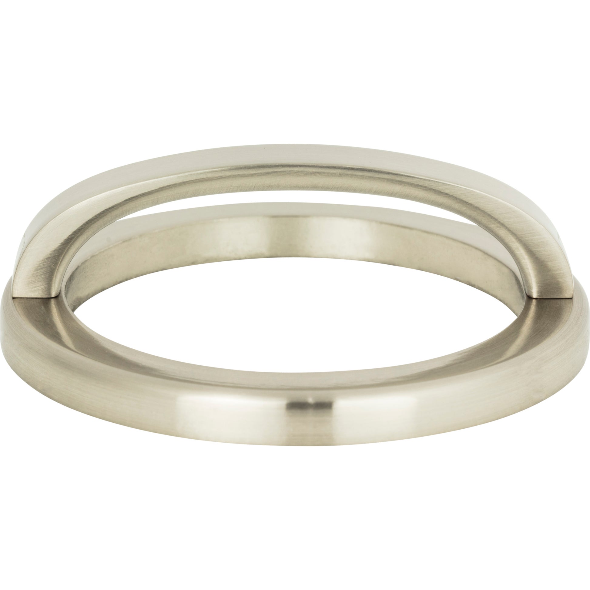 Tableau Curved Pull with Round Base by Atlas 3" / Brushed Nickel