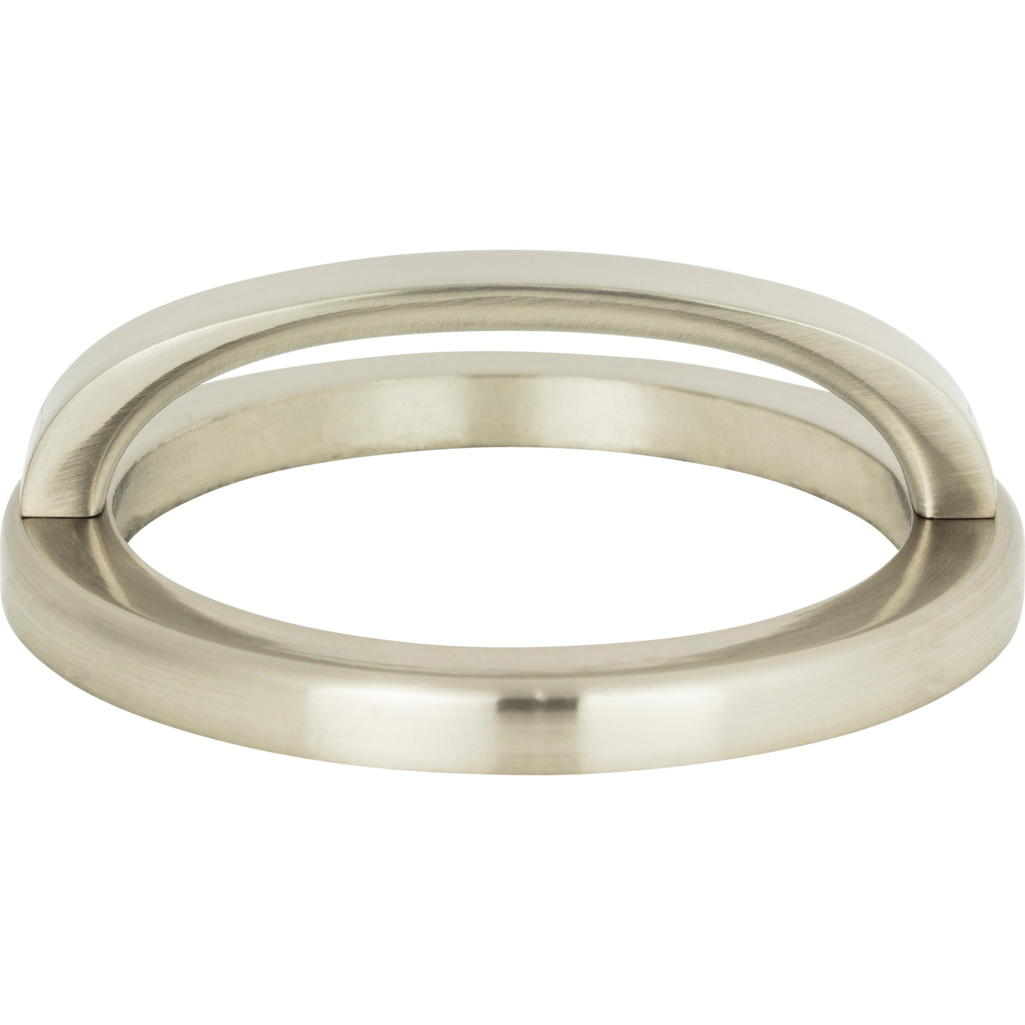 Tableau Curved Pull with Round Base by Atlas 3" / Brushed Nickel