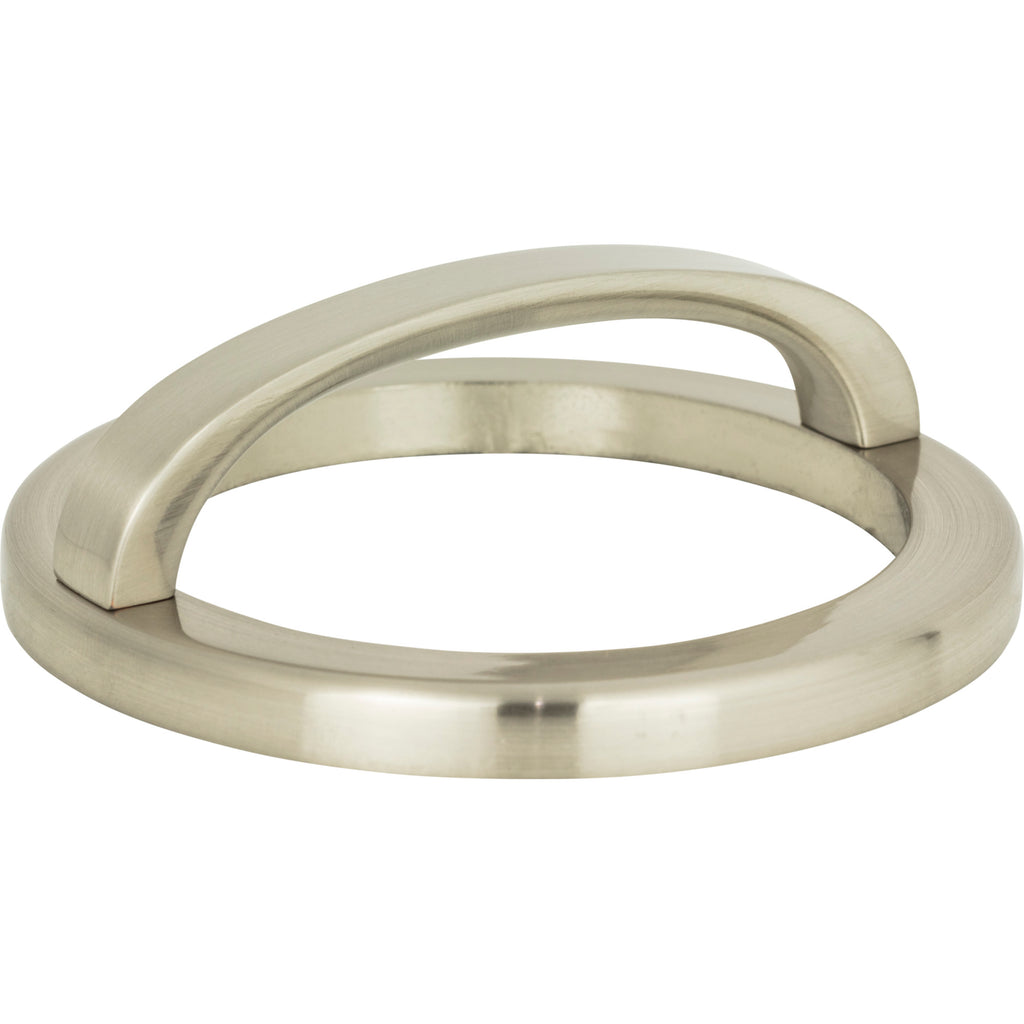 Tableau Curved Pull with Round Base by Atlas 3" / Brushed Nickel