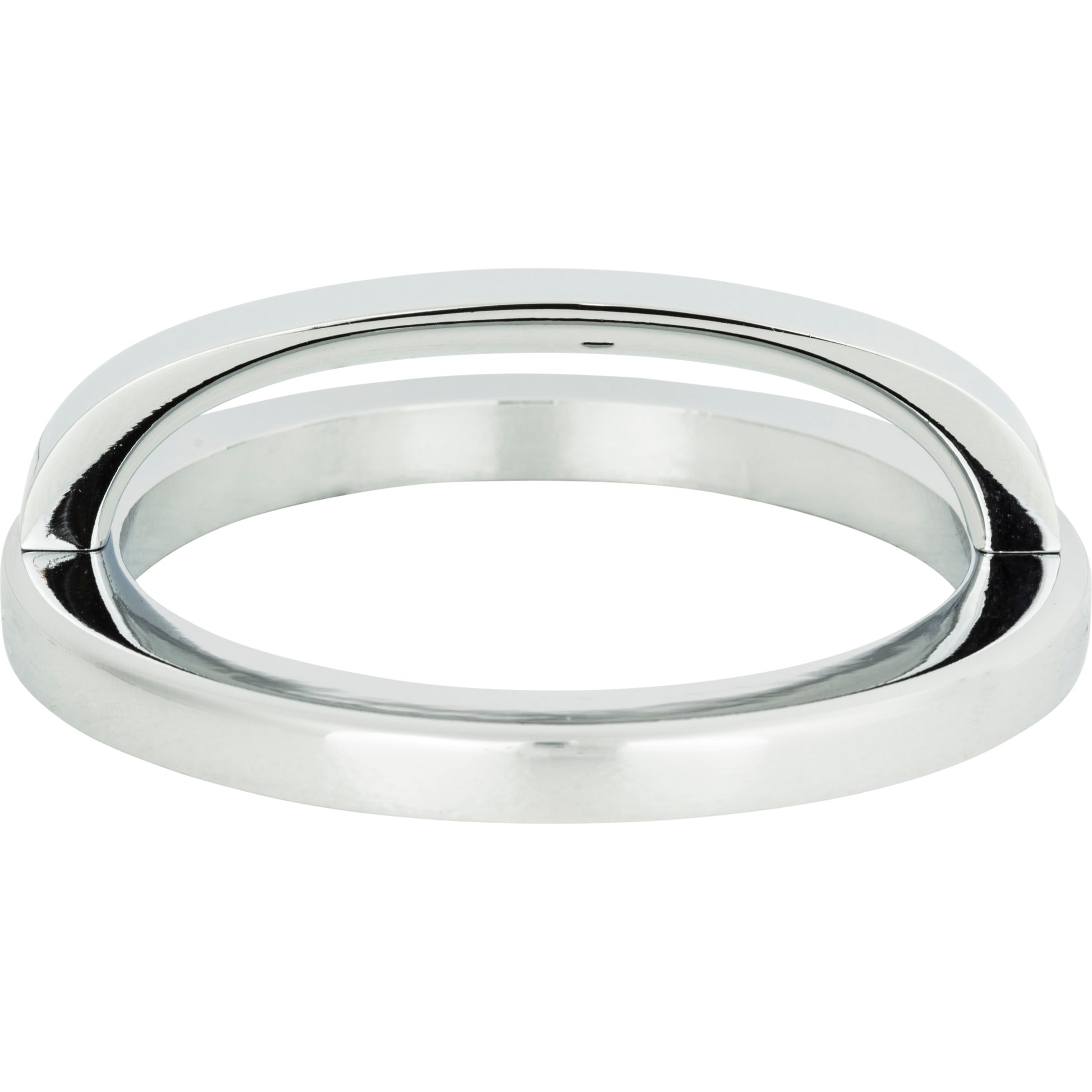 Tableau Curved Pull with Round Base by Atlas 3" / Polished Chrome