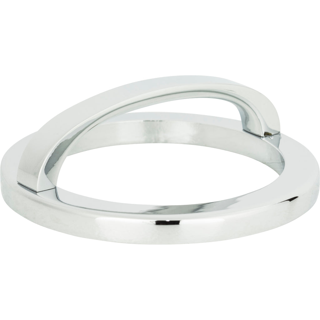 Tableau Curved Pull with Round Base by Atlas 3" / Polished Chrome