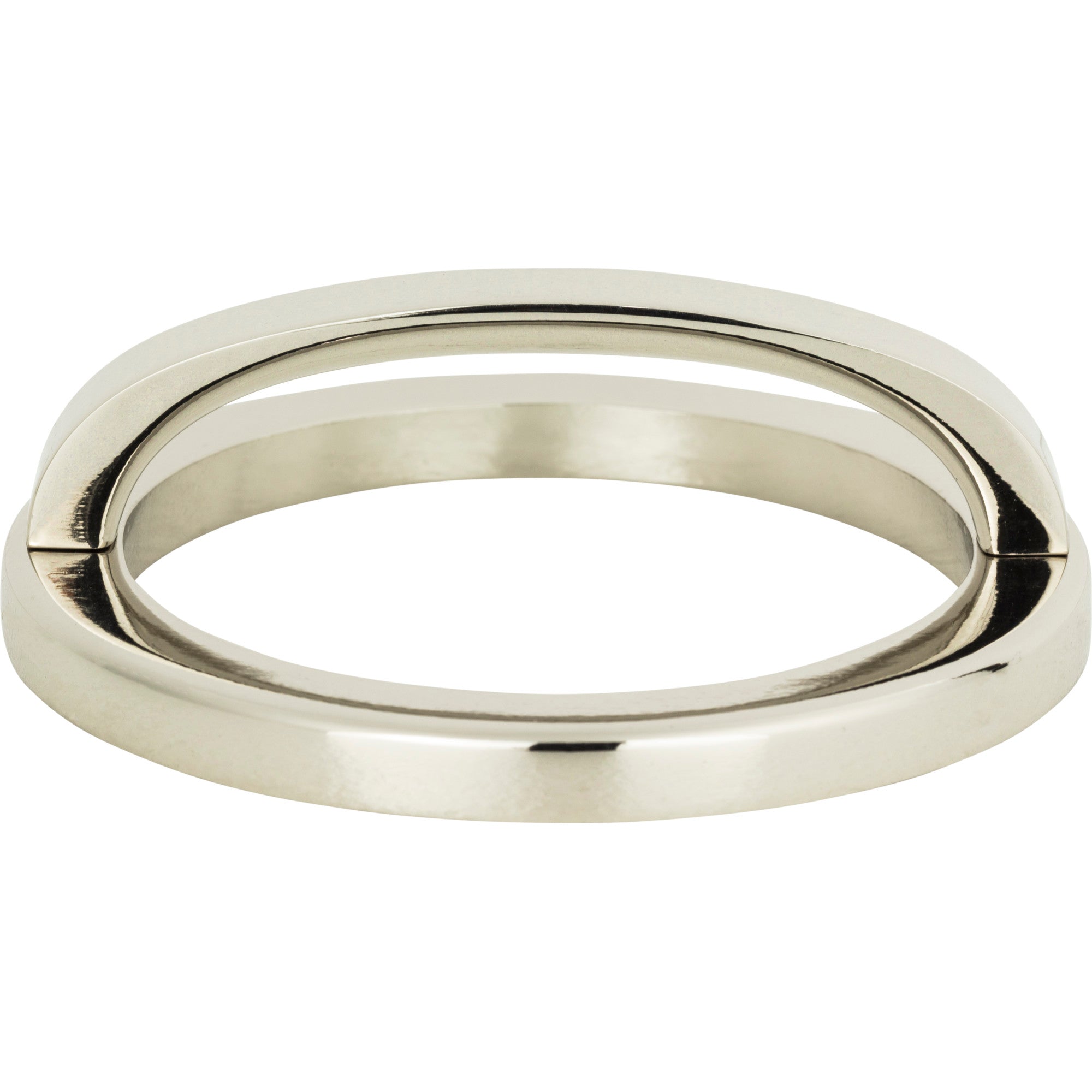 Tableau Curved Pull with Round Base by Atlas 3" / Polished Nickel