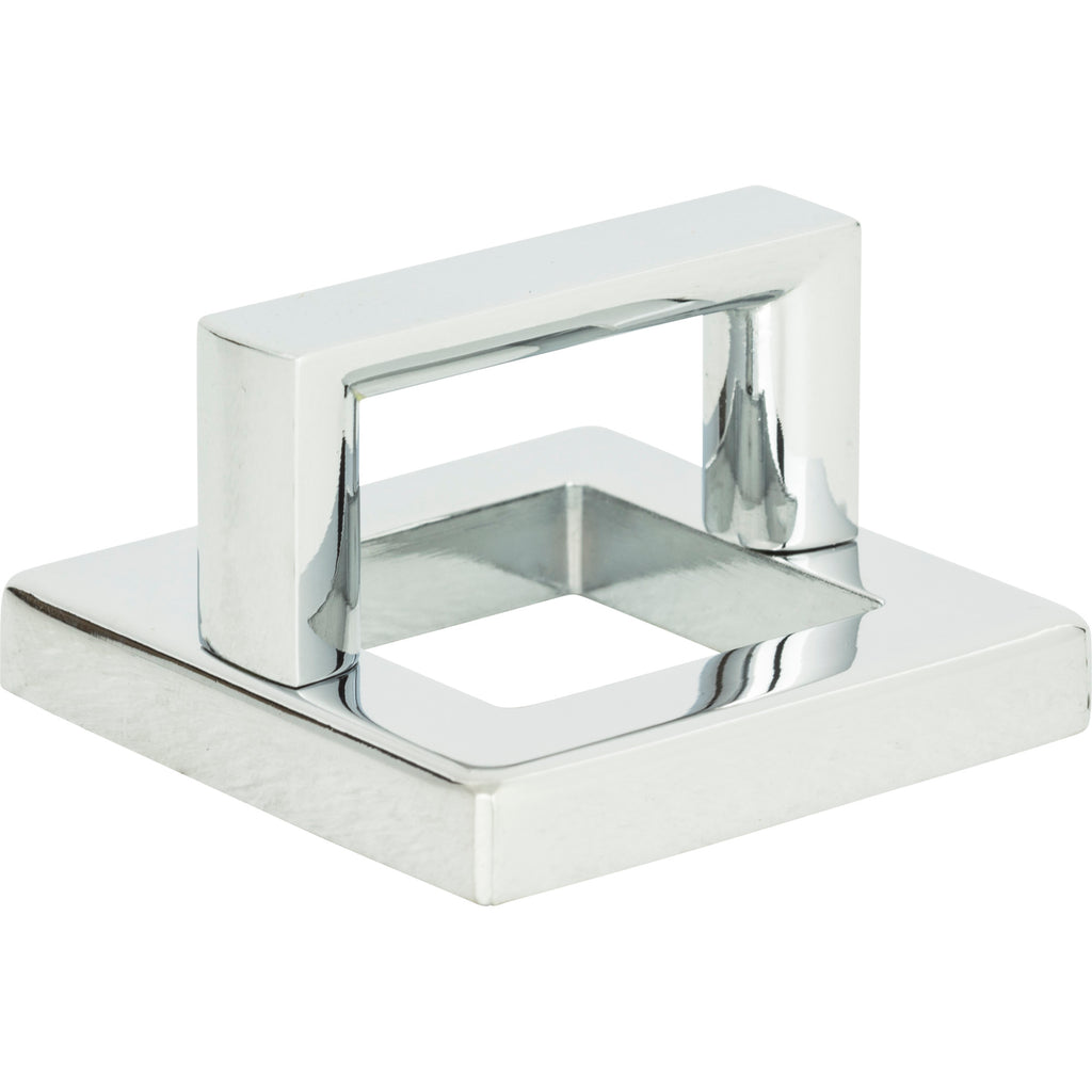 Tableau Squared Pull with Square Base by Atlas 1-7/16" / Polished Chrome
