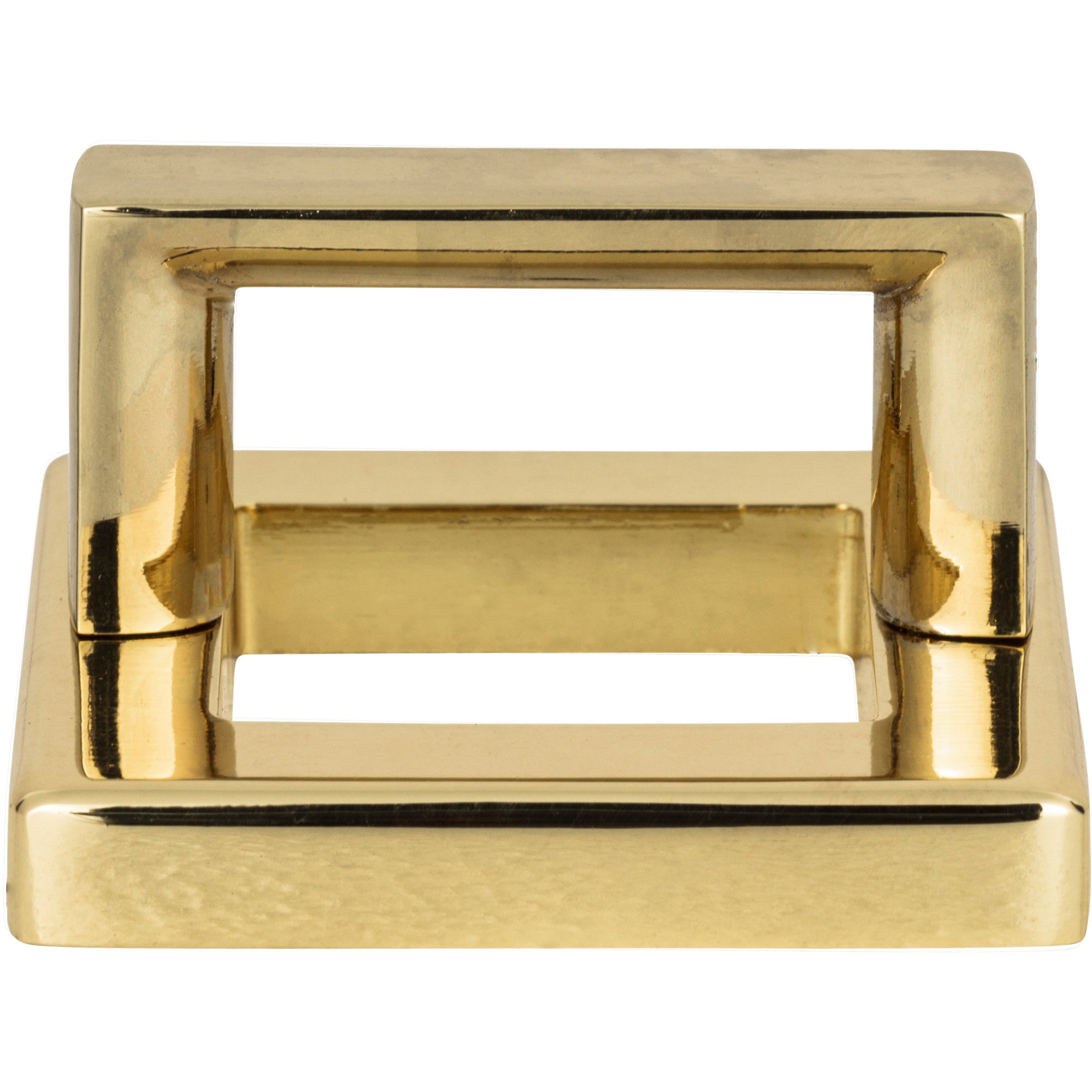 Tableau Squared Pull with Square Base by Atlas 1-7/16" / French Gold