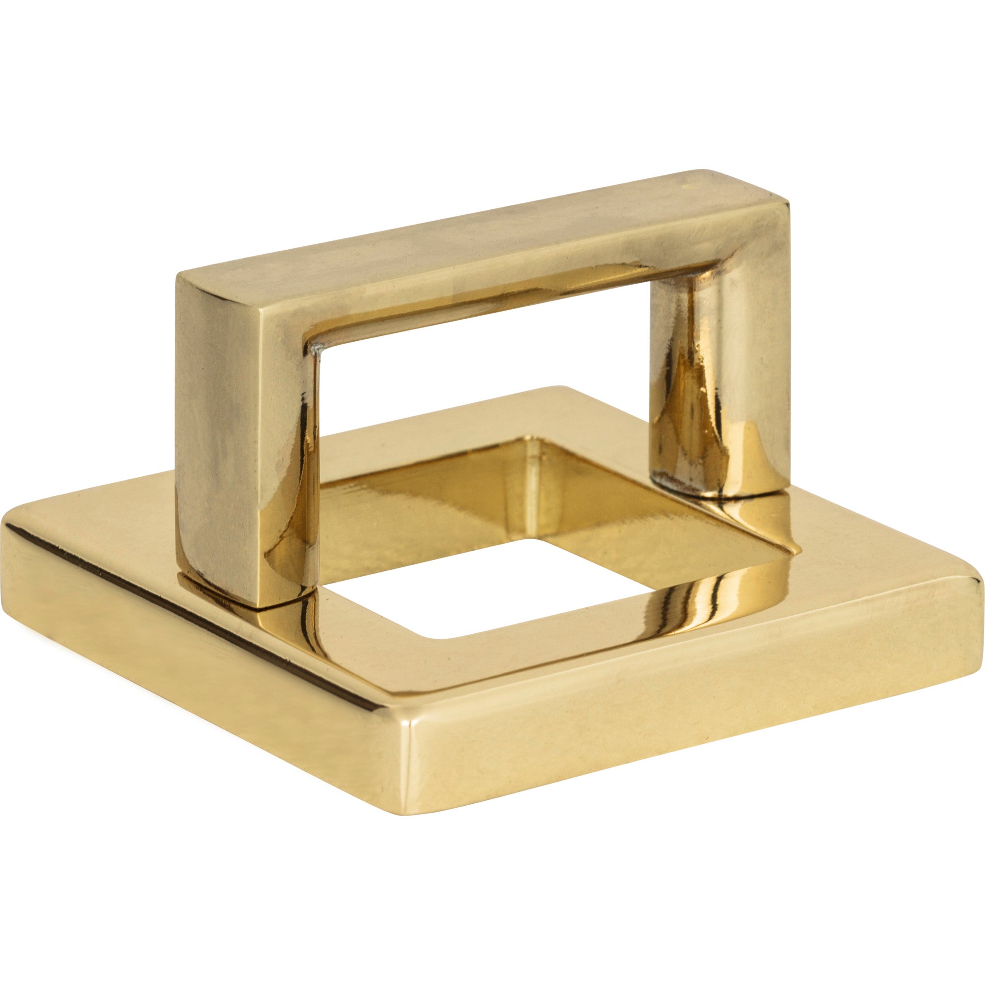 Tableau Squared Pull with Square Base by Atlas 1-7/16" / French Gold
