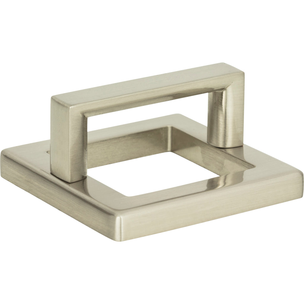 Tableau Squared Pull with Square Base by Atlas 1-13/16" / Brushed Nickel