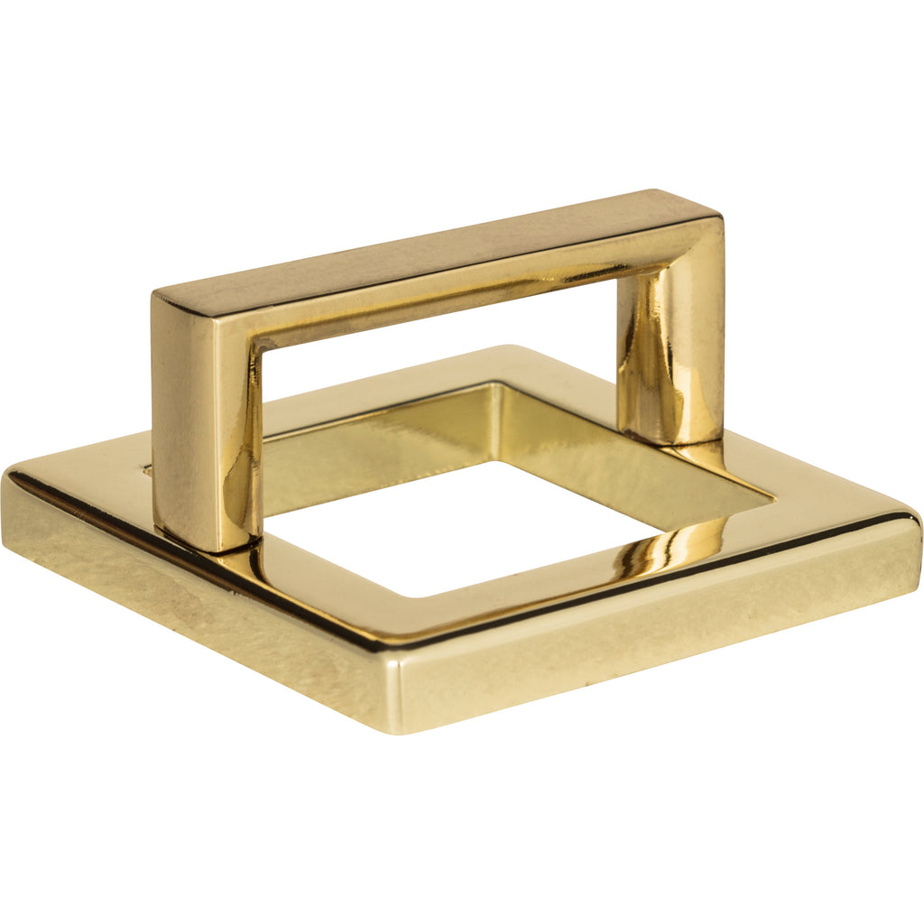 Tableau Squared Pull with Square Base by Atlas 1-13/16" / French Gold