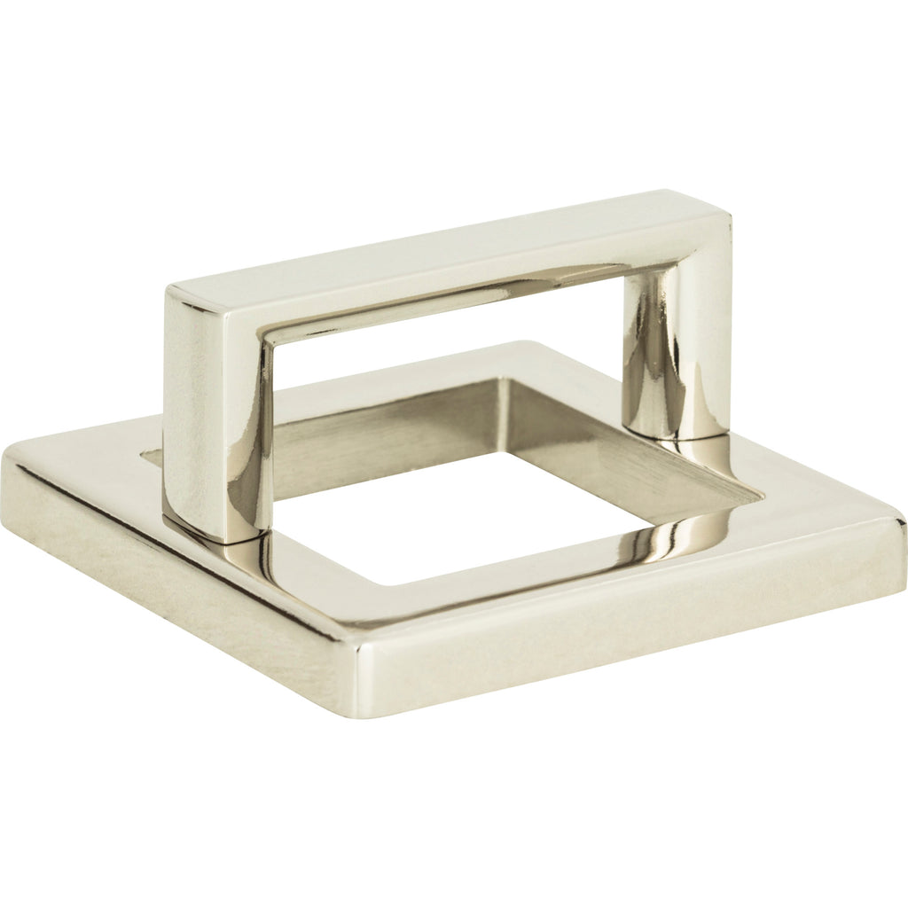 Tableau Squared Pull with Square Base by Atlas 1-13/16" / Polished Nickel