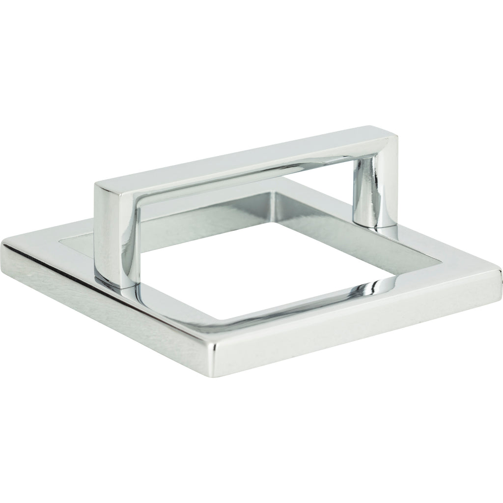 Tableau Squared Pull with Square Base by Atlas 2-1/2" / Polished Chrome