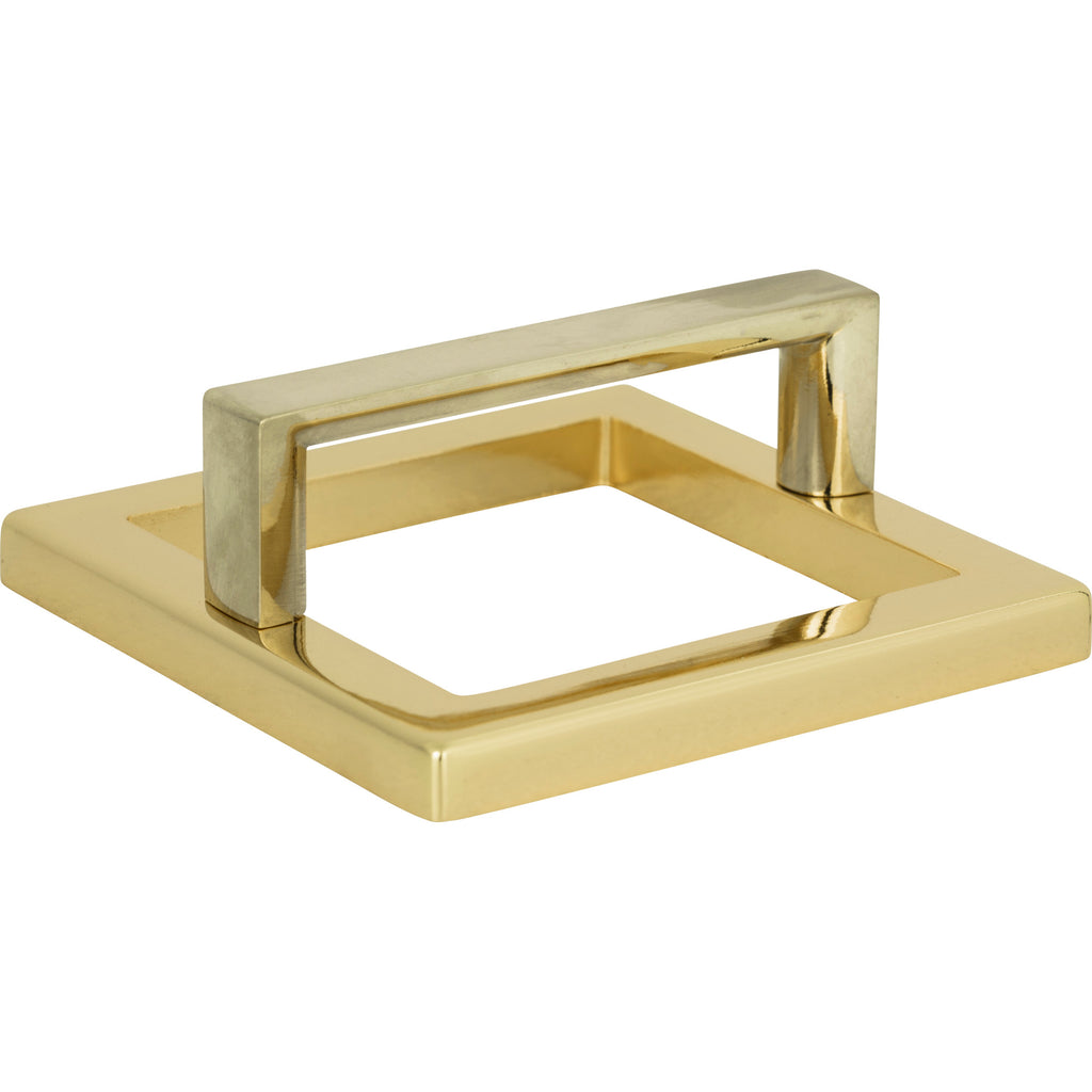 Tableau Squared Pull with Square Base by Atlas 2-1/2" / French Gold