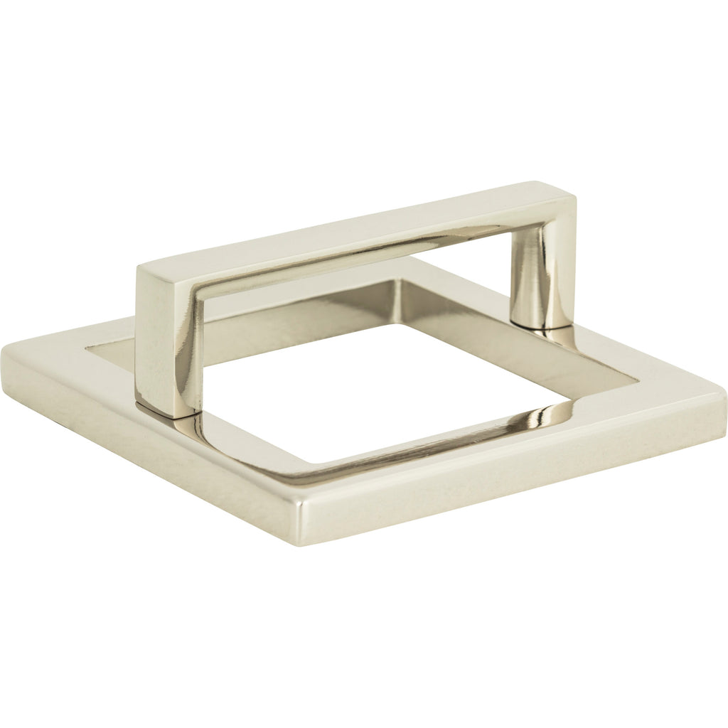 Tableau Squared Pull with Square Base by Atlas 2-1/2" / Polished Nickel