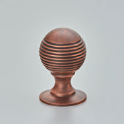 Croft Reeded Ball Cabinet Knob 32mm / Autumn Bronze