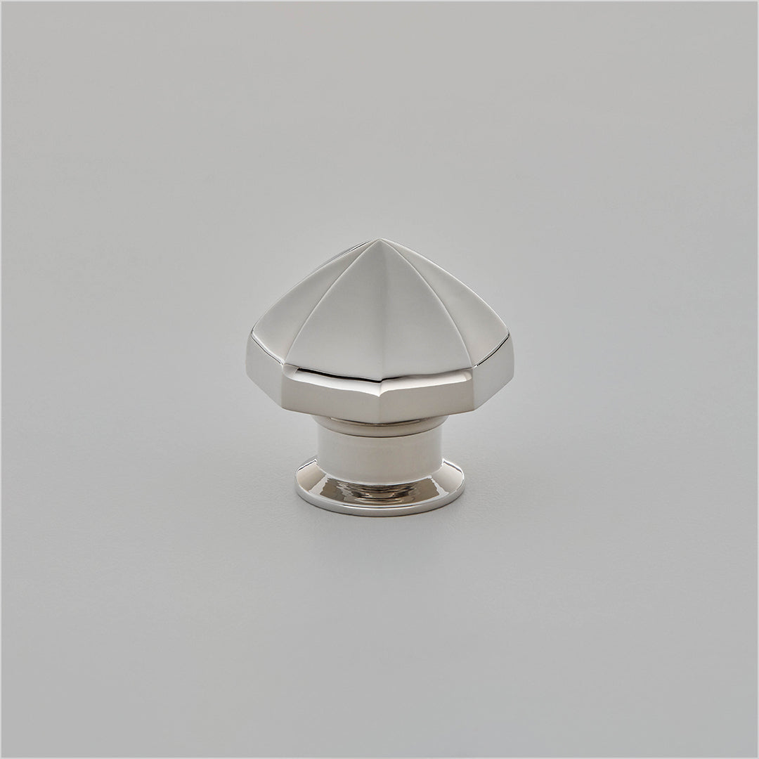 Croft Octagonal Cabinet Knob 32mm / Polished Nickel