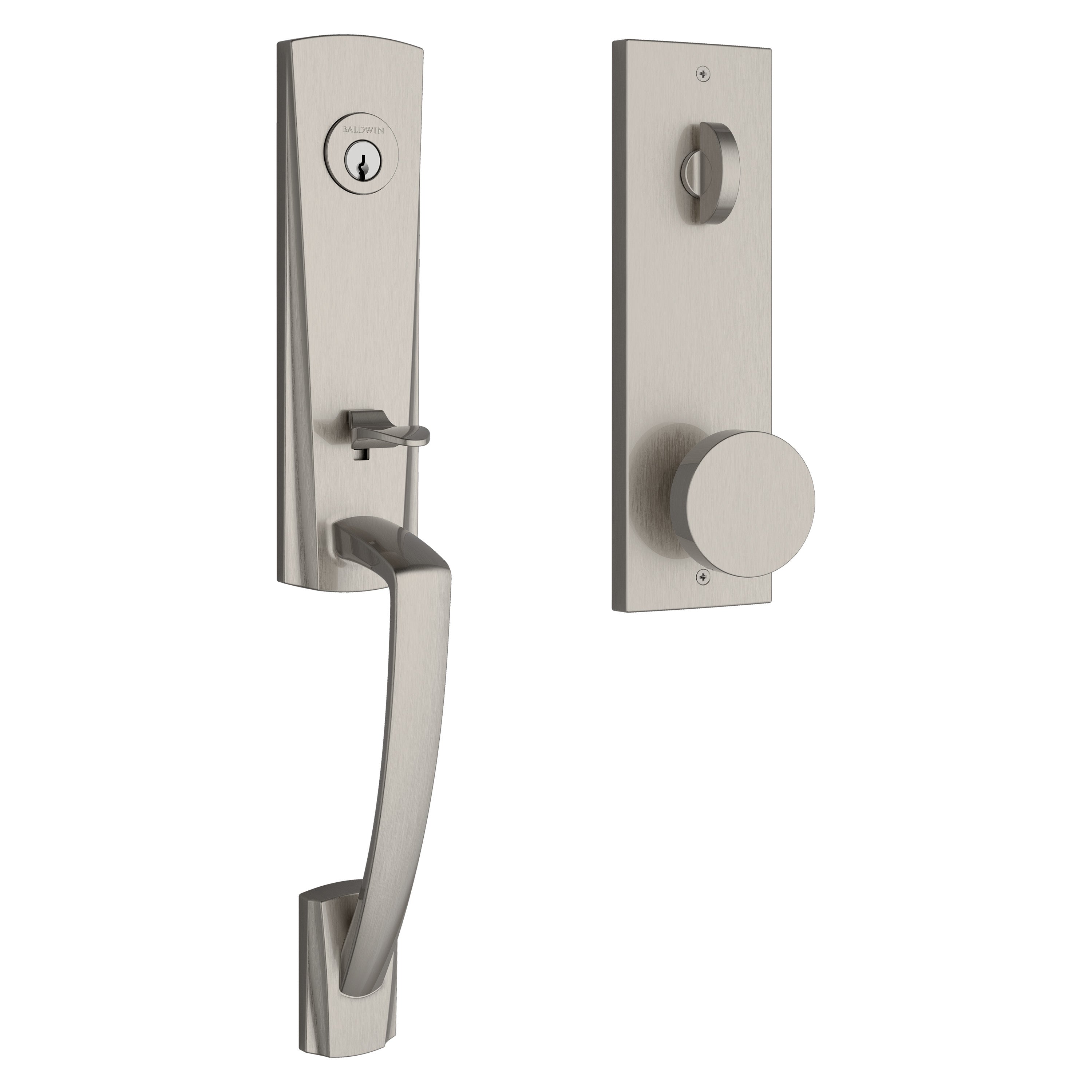 Baldwin Reserve Miami Handleset With Contemporary Knob