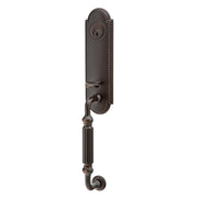 Emtek Orleans Tubular Entryset Monolithic with Coventry Lever