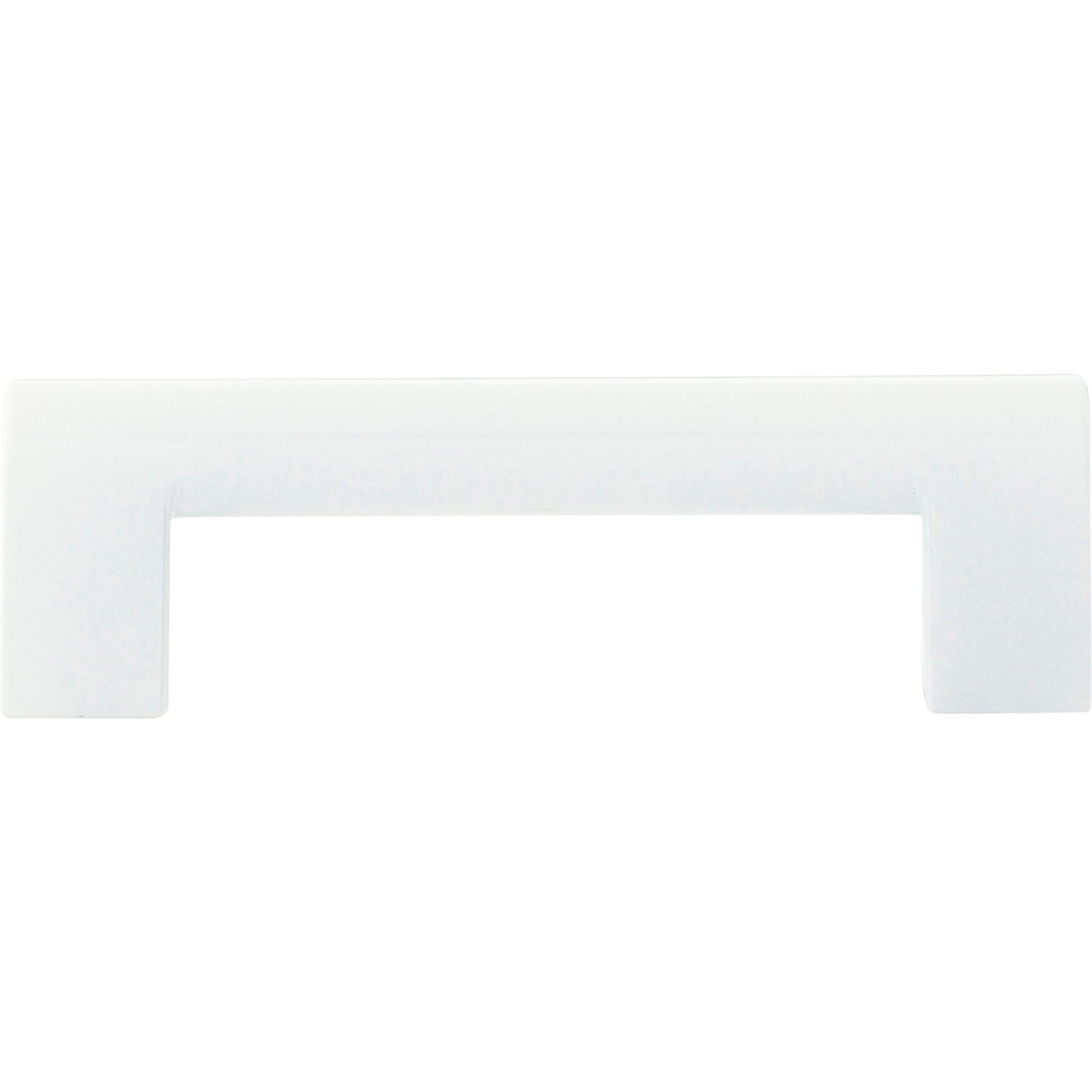 Round Rail Pull by Atlas 3-3/4" / High White Gloss