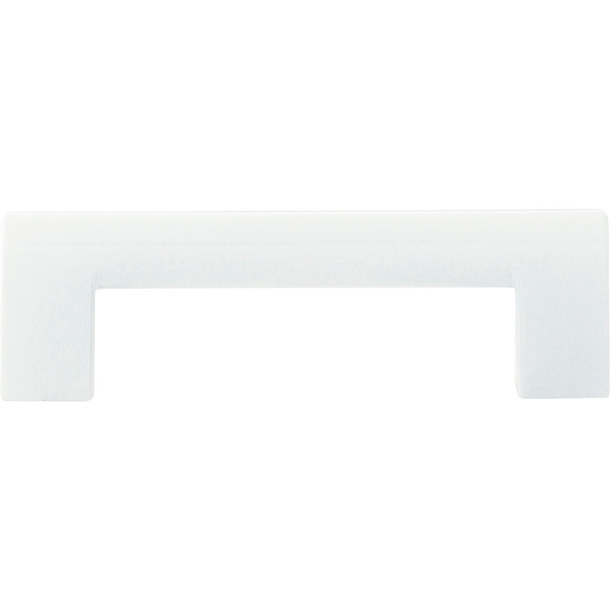 Round Rail Pull by Atlas 3-3/4" / High White Gloss