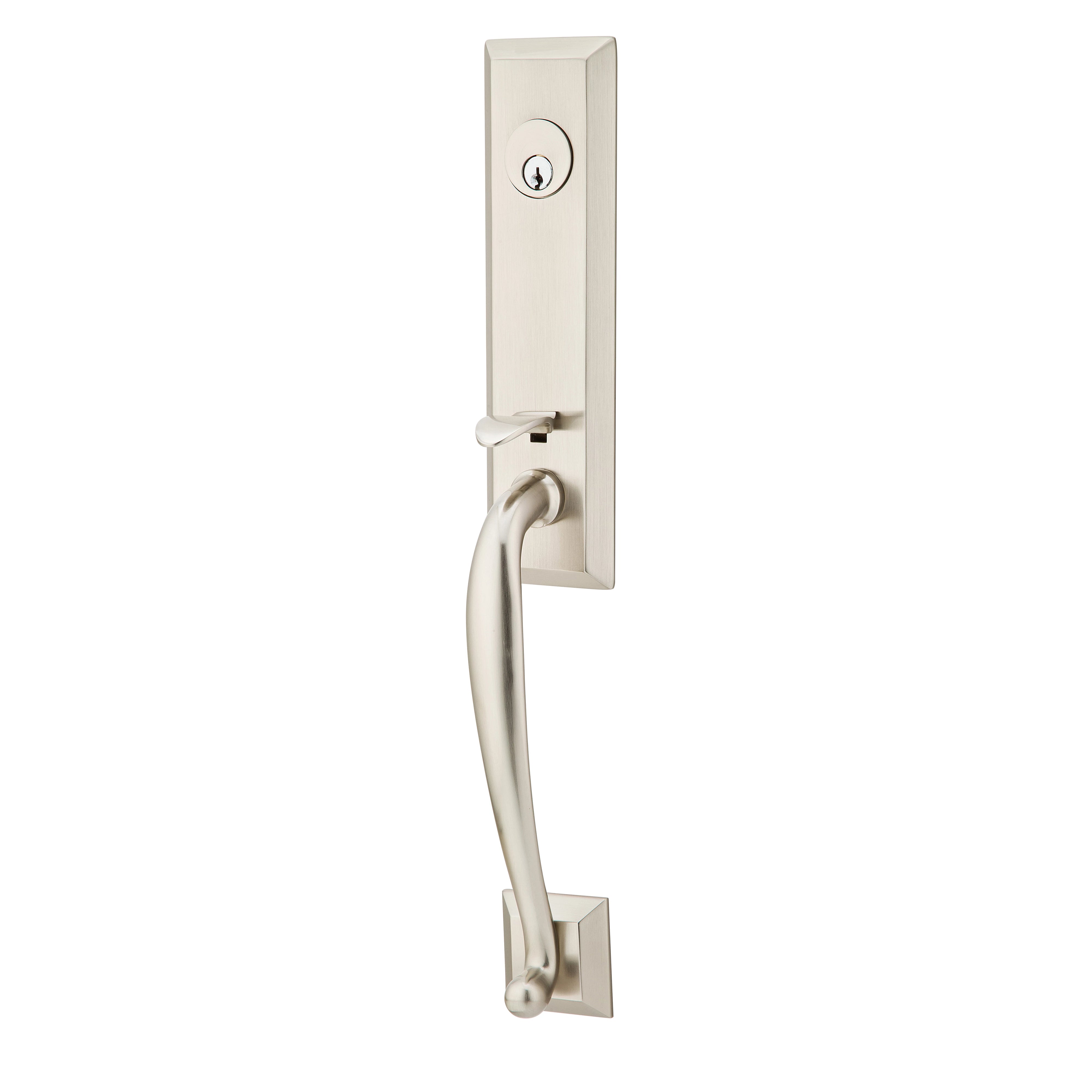 Emtek Adams Tubular Entryset Monolithic with Mercury Lever