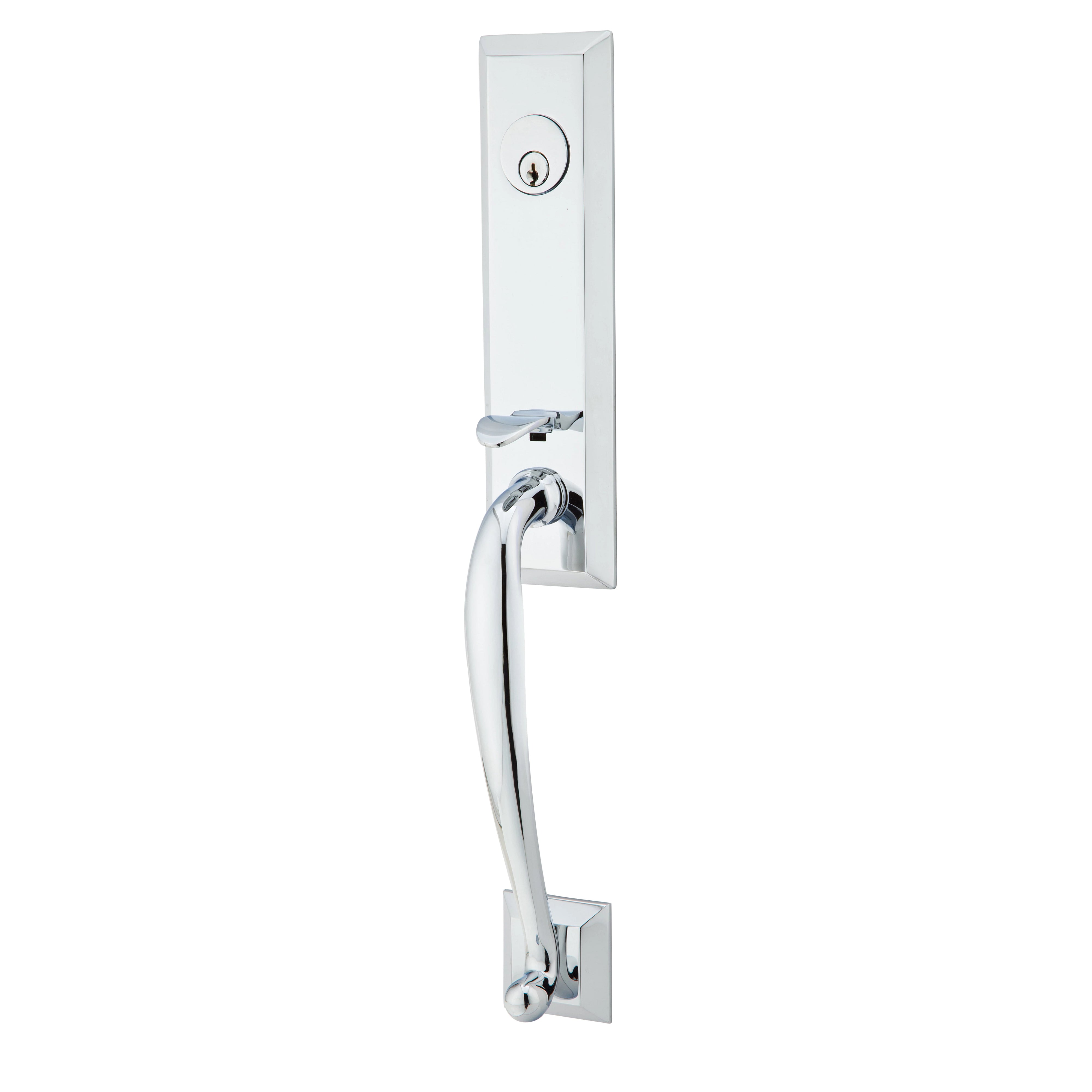 Emtek Adams Tubular Entryset Monolithic with Freestone Knob